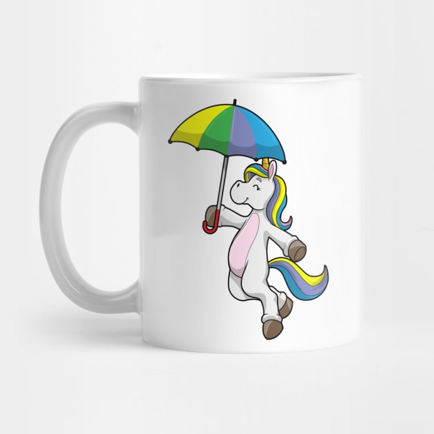 Unicorn with Umbrella by Markus Schnabel